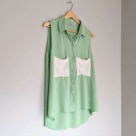 🇺🇸 Sam & Lavi Button Up Tunic Blouse Made In USA - Picture 2 of 7